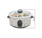 VSC03MB Putih Penanak Perlahan Slow Cooker 3.5 L Motif Marmer